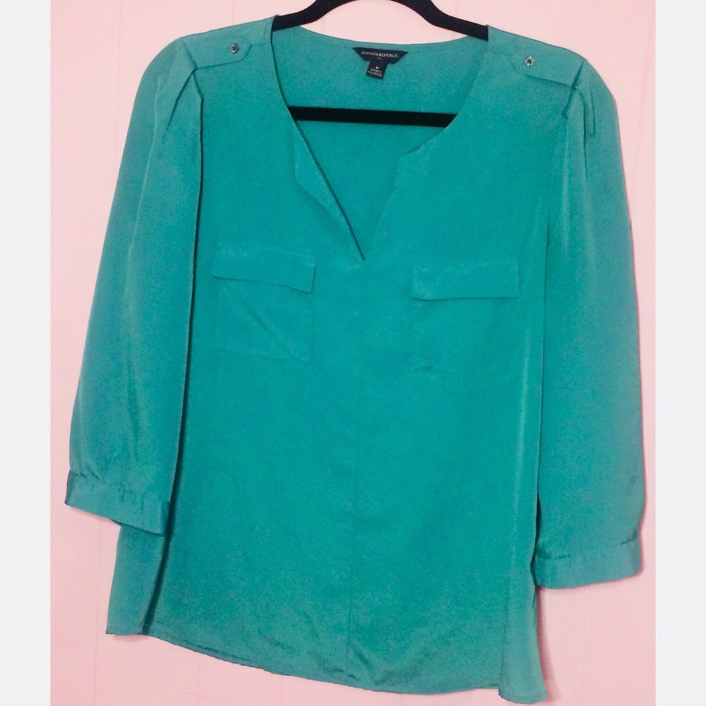 Banana Republic Green Blouse M